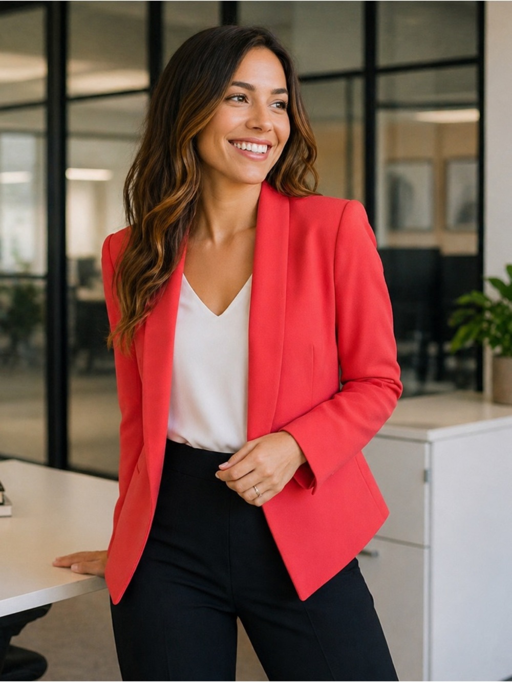 ✨ Tahari Open Front Blazer – Bold, Polished, Effortless ✨ Size 12
